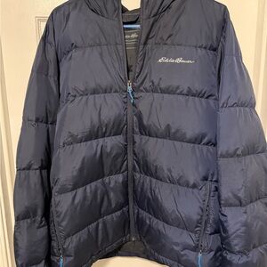 Eddie Bauer Men's Navy Puffer Jacket